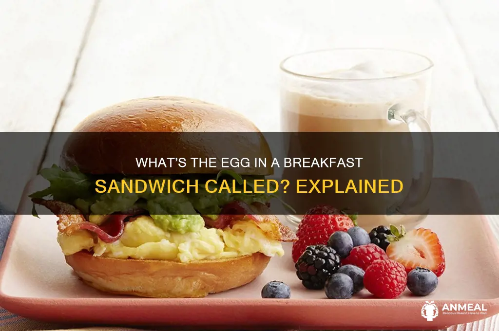 what is egg in breakfast sandwich called