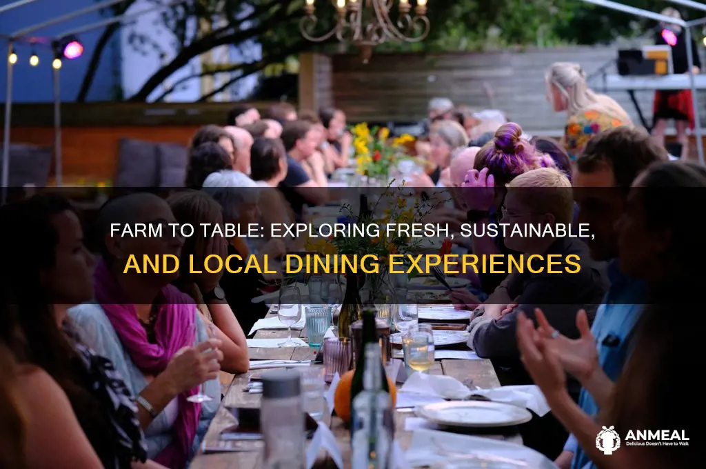 what is farn to table dinner
