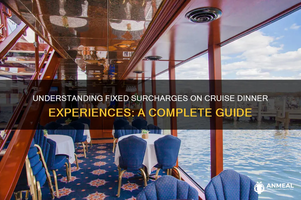 what is fixed surcharge on cruise dinner