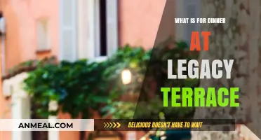 Discover Legacy Terrace's Evening Menu: A Culinary Delight for Dinner