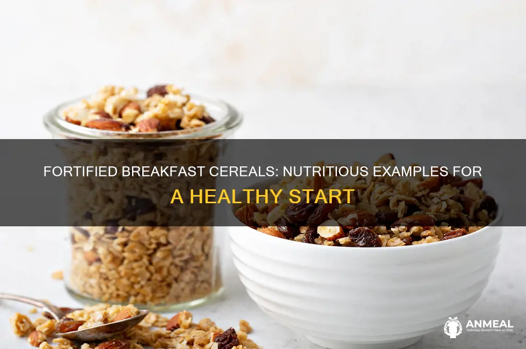 what is fortified breakfast cereal examples