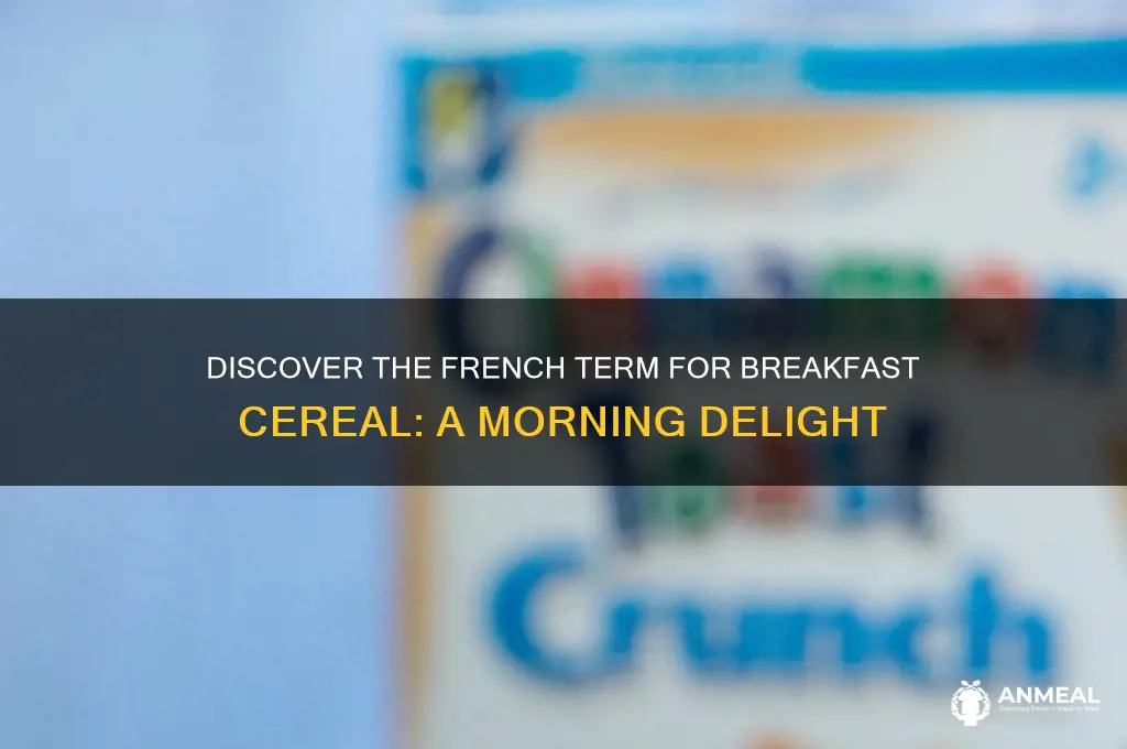 what is french for breakfast cereal