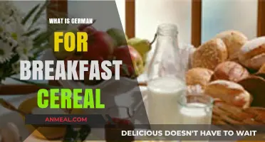 Discovering the German Word for Breakfast Cereal: A Linguistic Journey