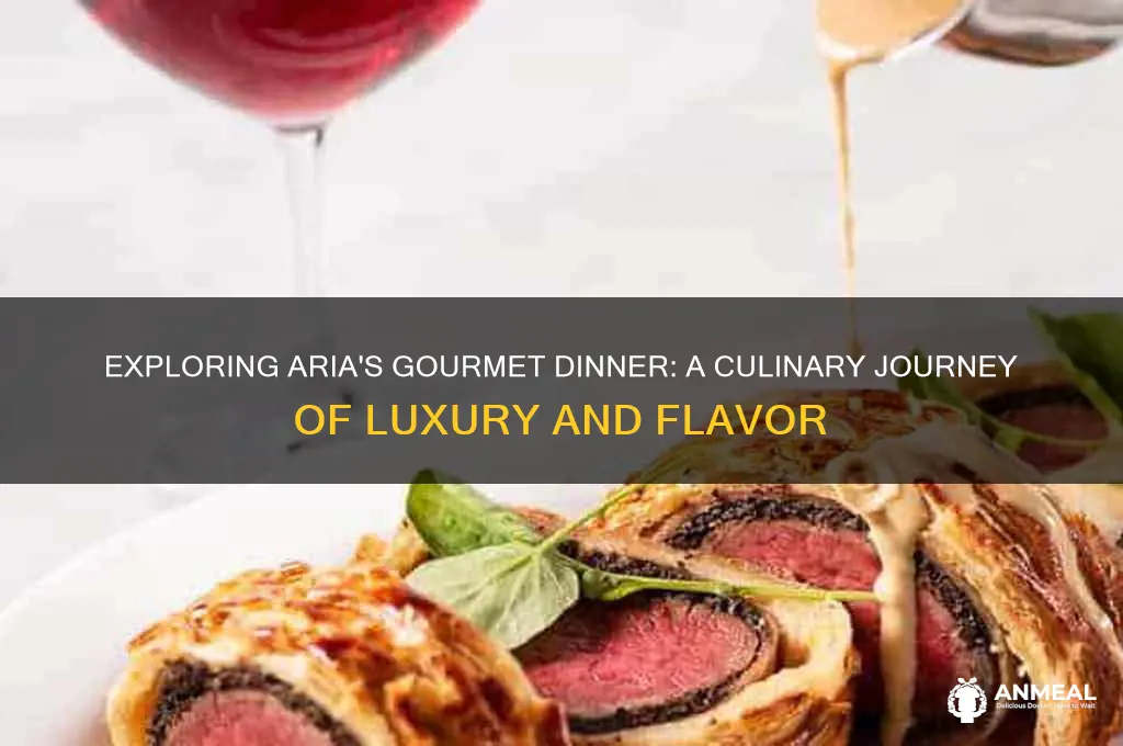 what is gourmet dinner at aria
