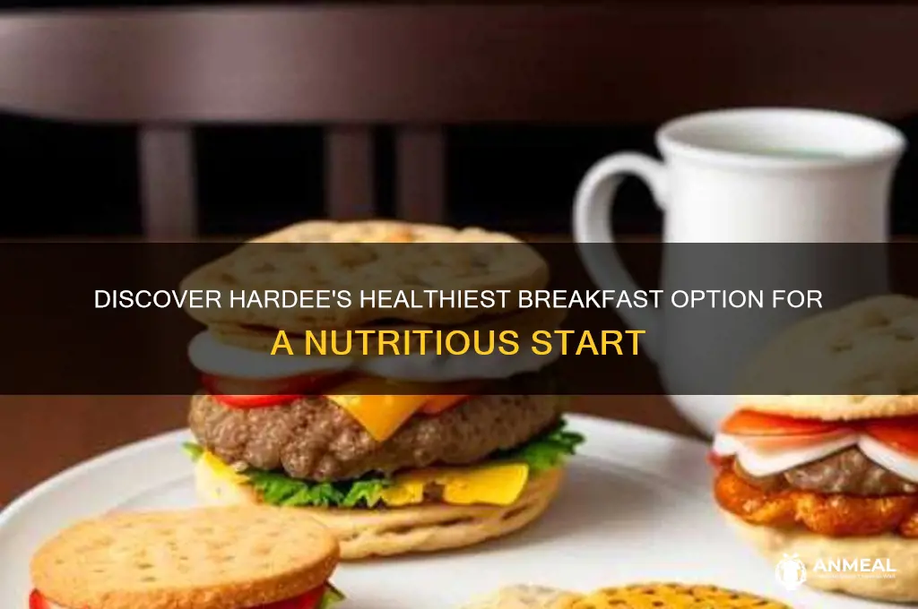 what is hardees healthiest breakfast item
