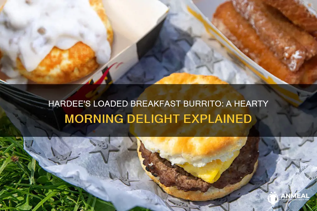 what is hardees loaded breakfast burrito