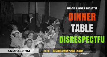 Why Wearing a Hat at the Dinner Table is Considered Disrespectful