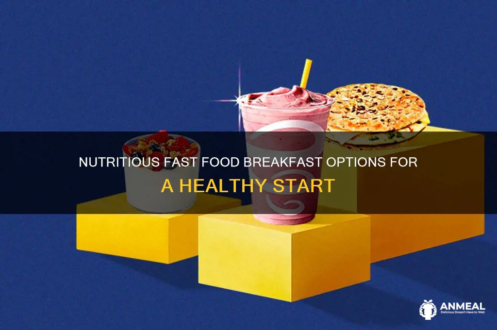 what is healthiest fast food breakfast