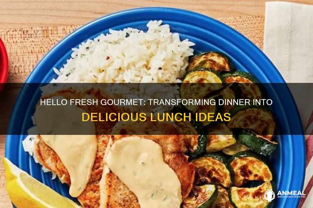 what is hello fresh gourmet dinner to lunch