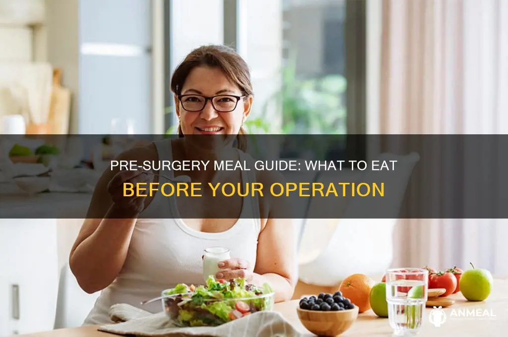 what is ight dinner before surgery