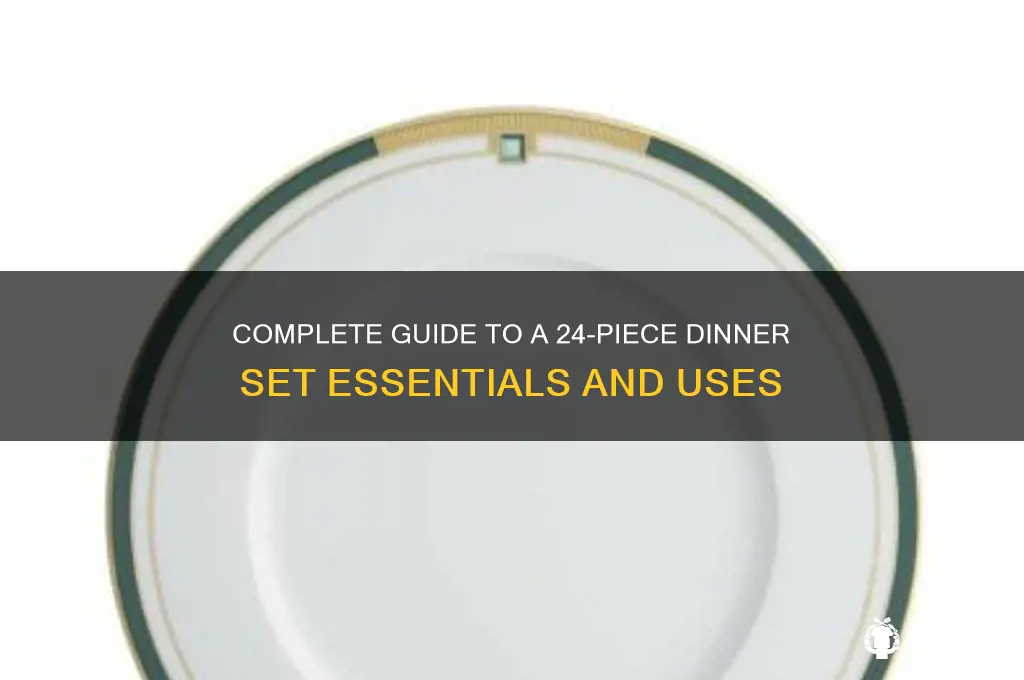 what is in a 24pc dinner set