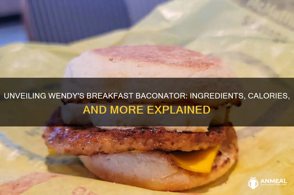 what is in a breakfast baconator