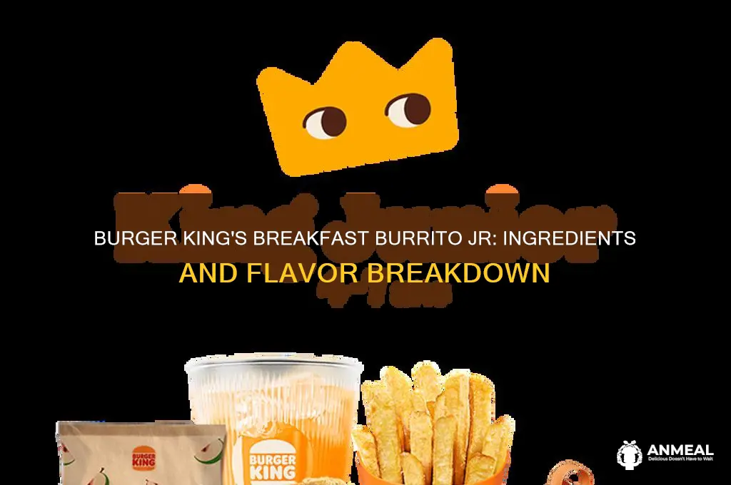what is in a breakfast burrito jr from burger king