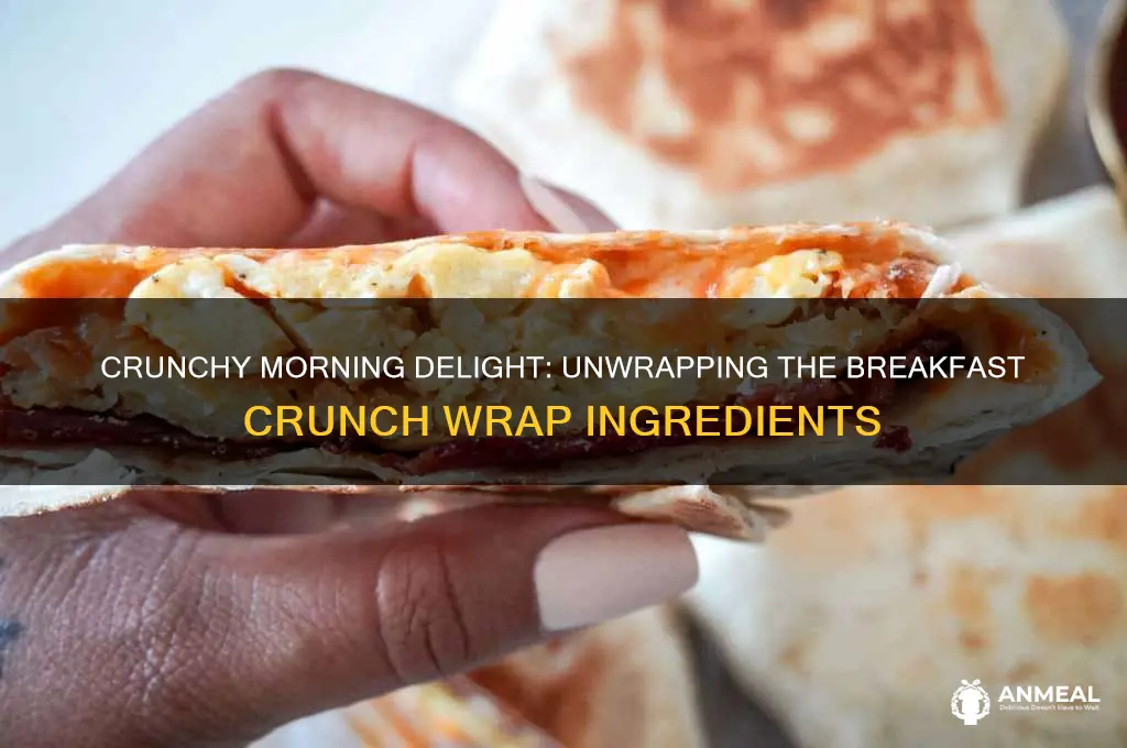 what is in a breakfast crunch wrap