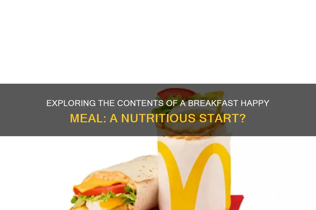 what is in a breakfast happy meal
