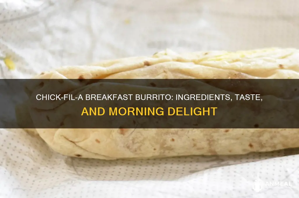what is in a chick fil a breakfast burrito