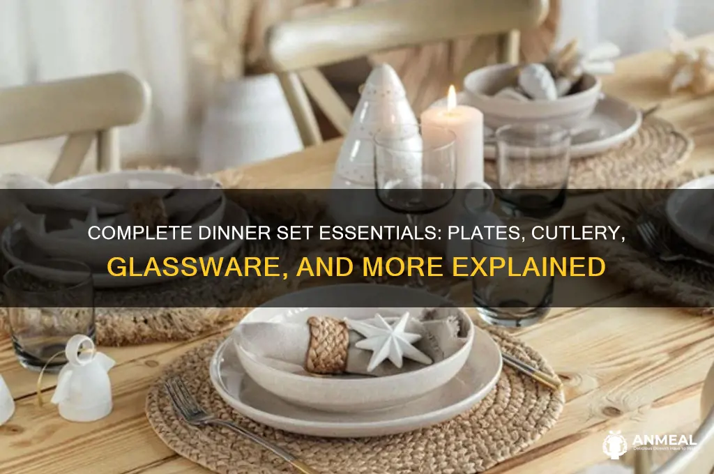 what is in a full dinner set