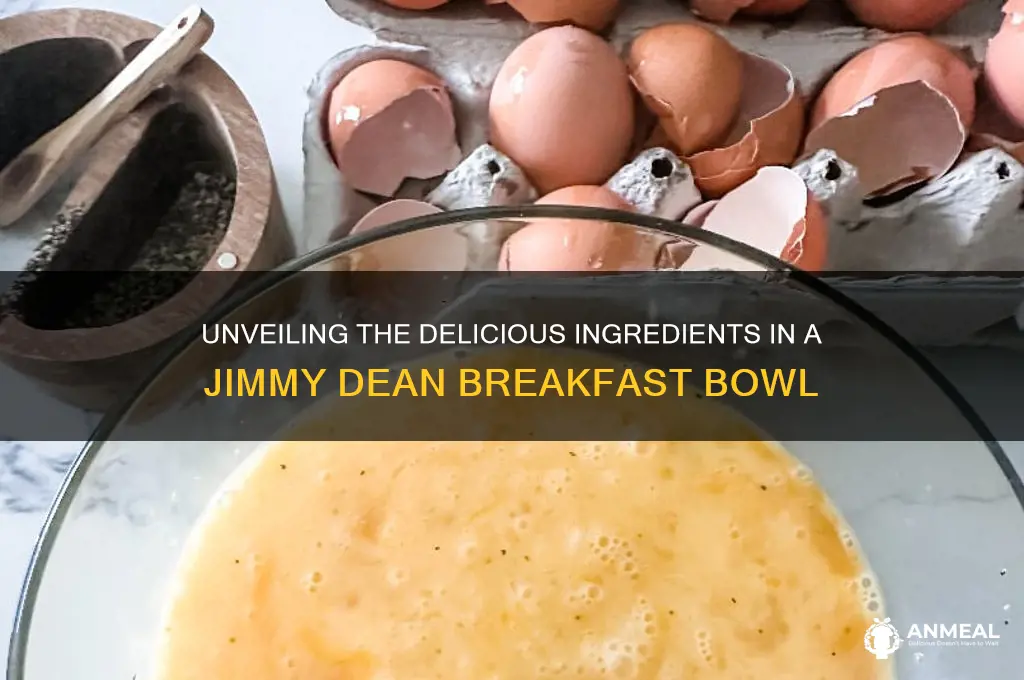 what is in a jimmy dean breakfast bowl
