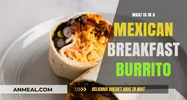 Exploring the Hearty Ingredients of a Traditional Mexican Breakfast Burrito