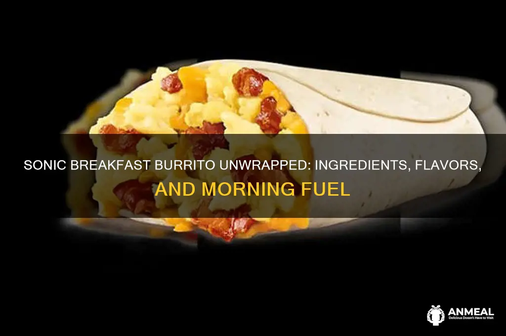 what is in a sonic breakfast burrito