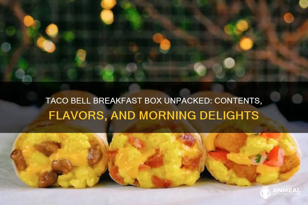 what is in a taco bell breakfast box
