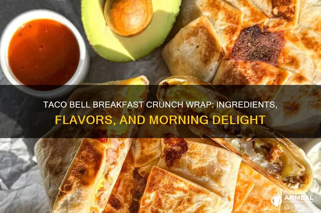 what is in a taco bell breakfast crunch wrap