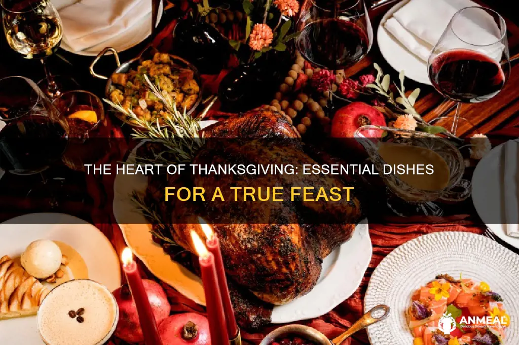 what is in a true thankgiving dinner