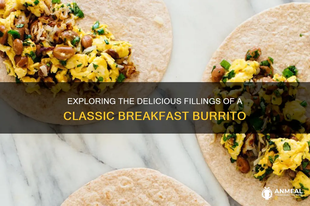 what is in a typical breakfast burrito