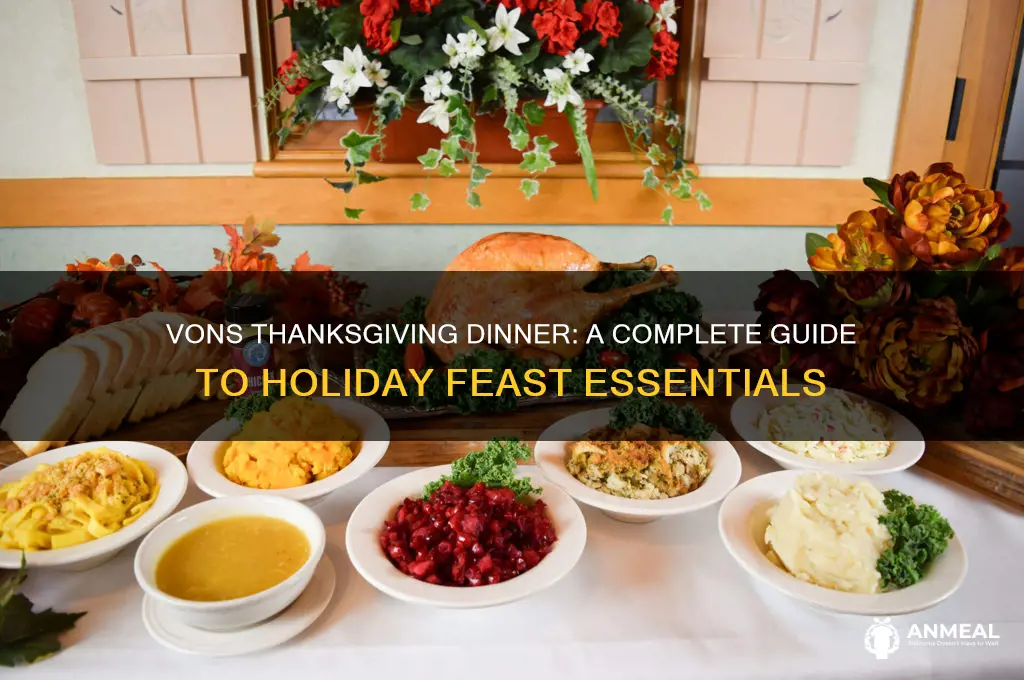 what is in a vons thanksgivng dinner