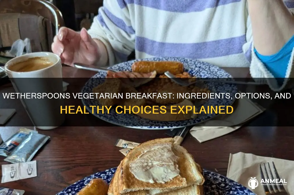 what is in a wetherspoons vegetarian breakfast