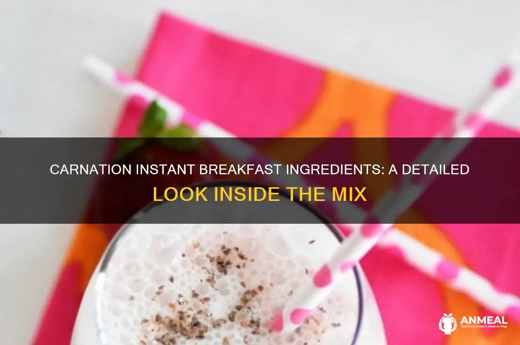 what is in carnation instant breakfast ingredients
