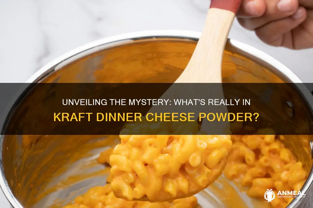 what is in kraft dinner powder cheese