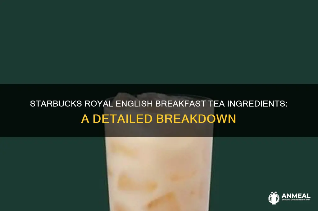 what is in starbucks royal english breakfast tea