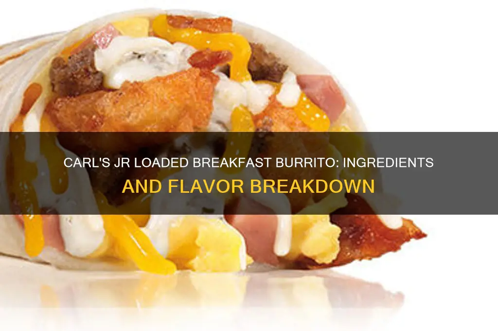 what is in the carls jr loaded breakfast burrito