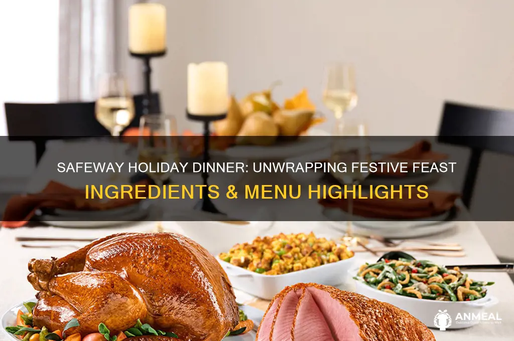 what is in the safeway holiday dinner