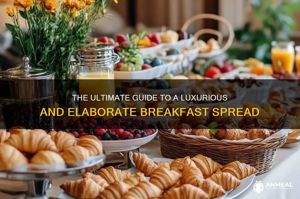 what is included in an elaborate breakfast