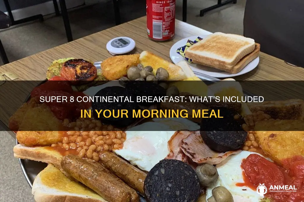 what is included in super 8 continental breakfast