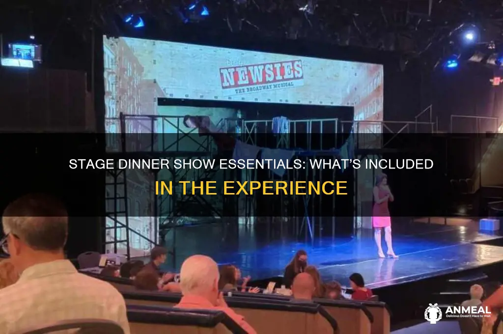 what is included in the stage dinner show