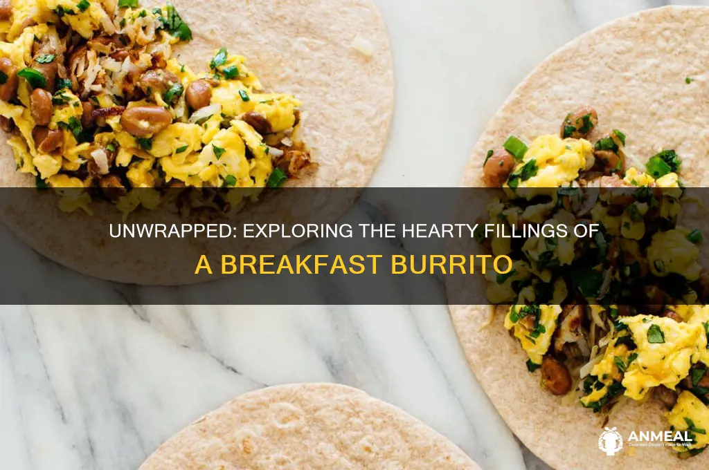 what is inside a breakfast burrito