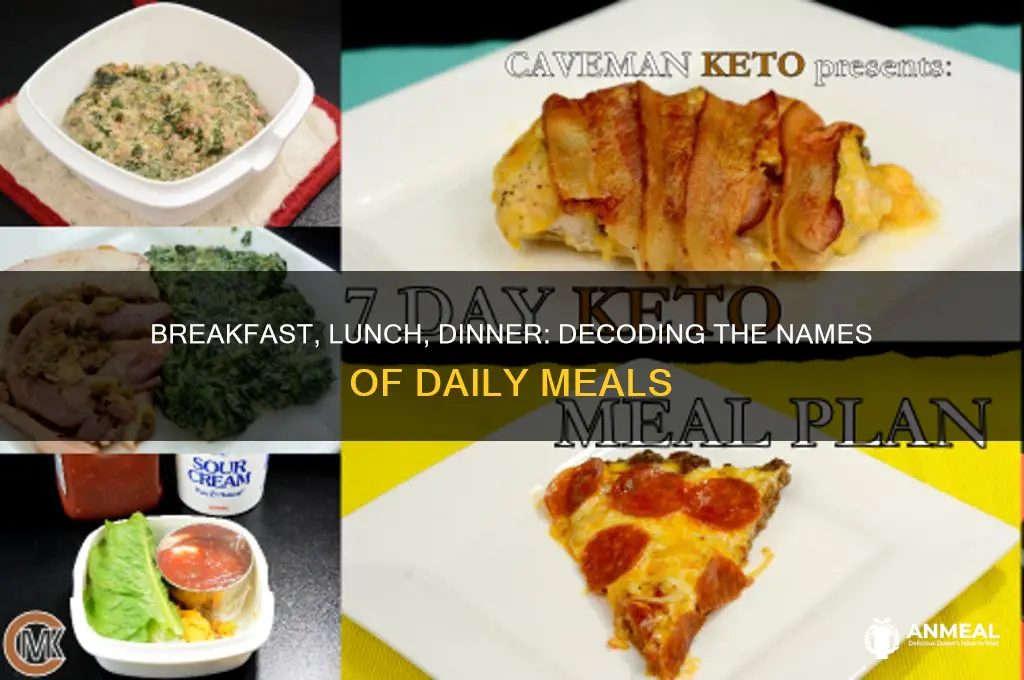what is it called breakfast launch dinner