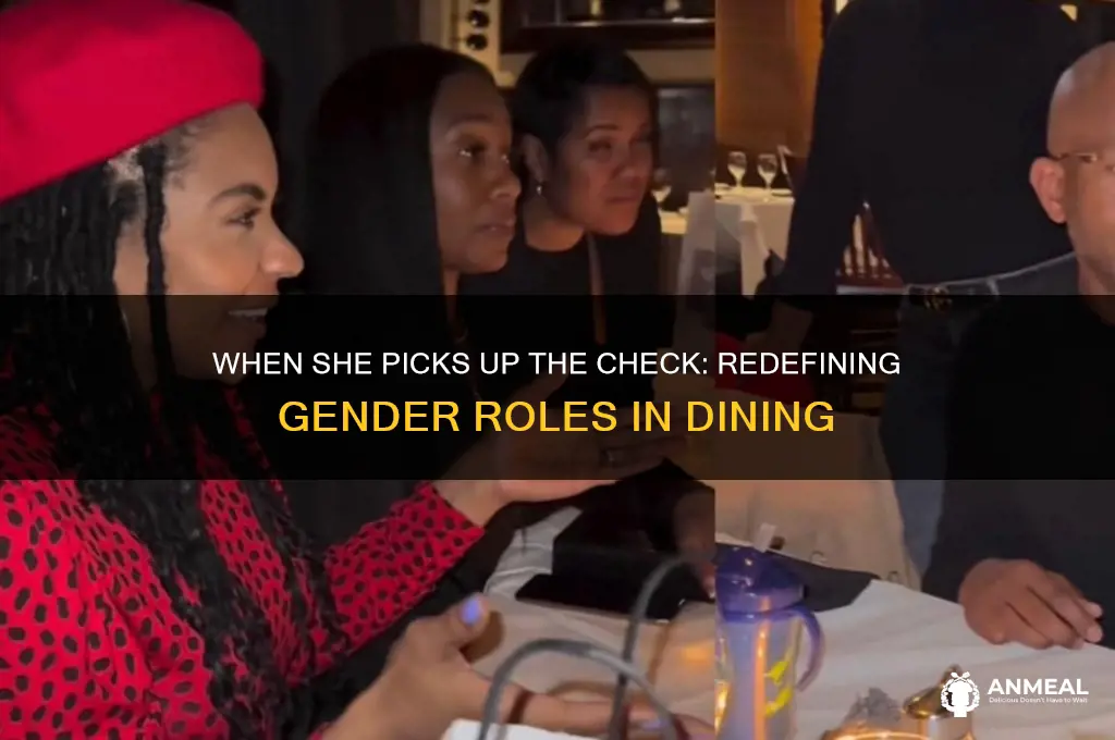 what is it called when a woman pays for dinner
