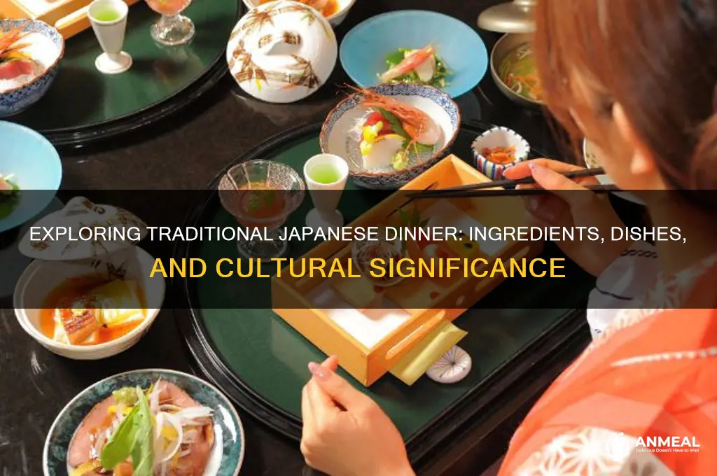 what is japanese dinner food consisted of