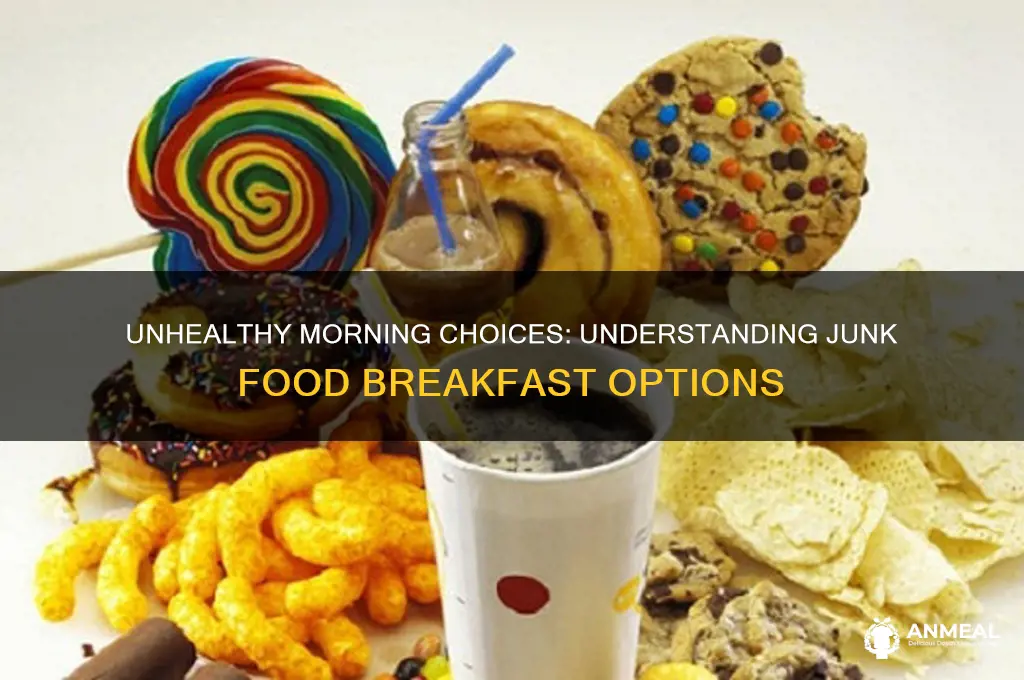 what is junk food breakfast