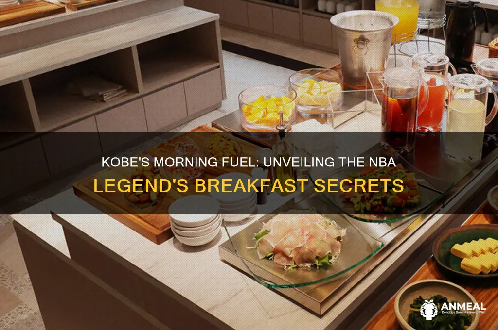 what is kobe having for breakfast