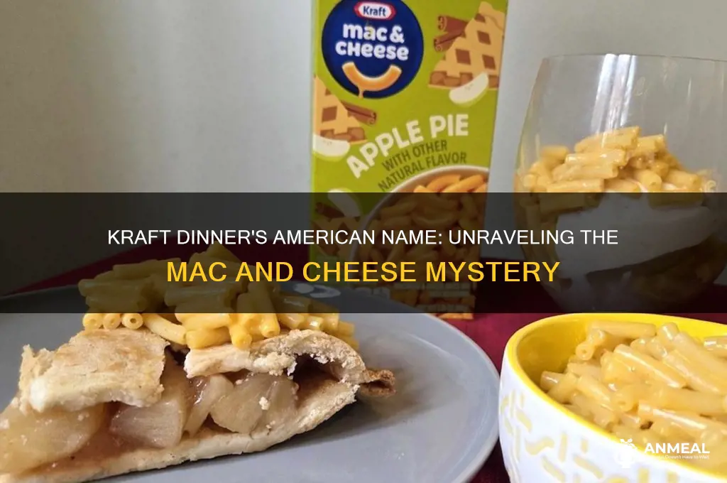 what is kraft dinner called in the us