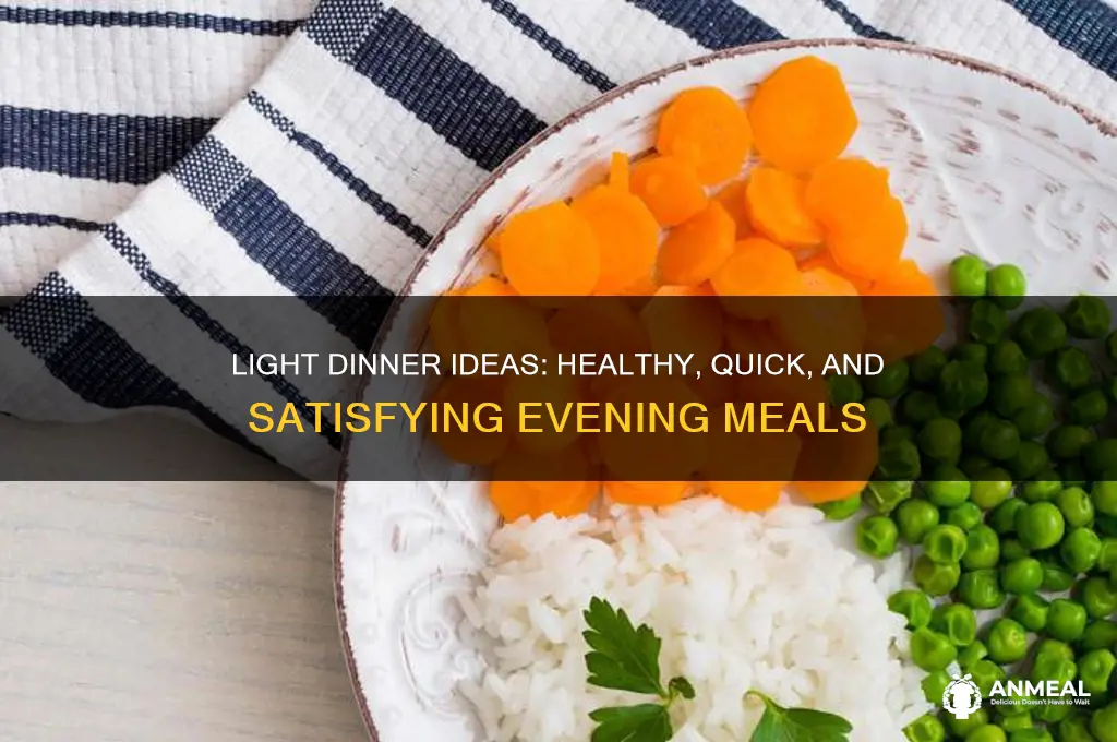 what is light food for dinner