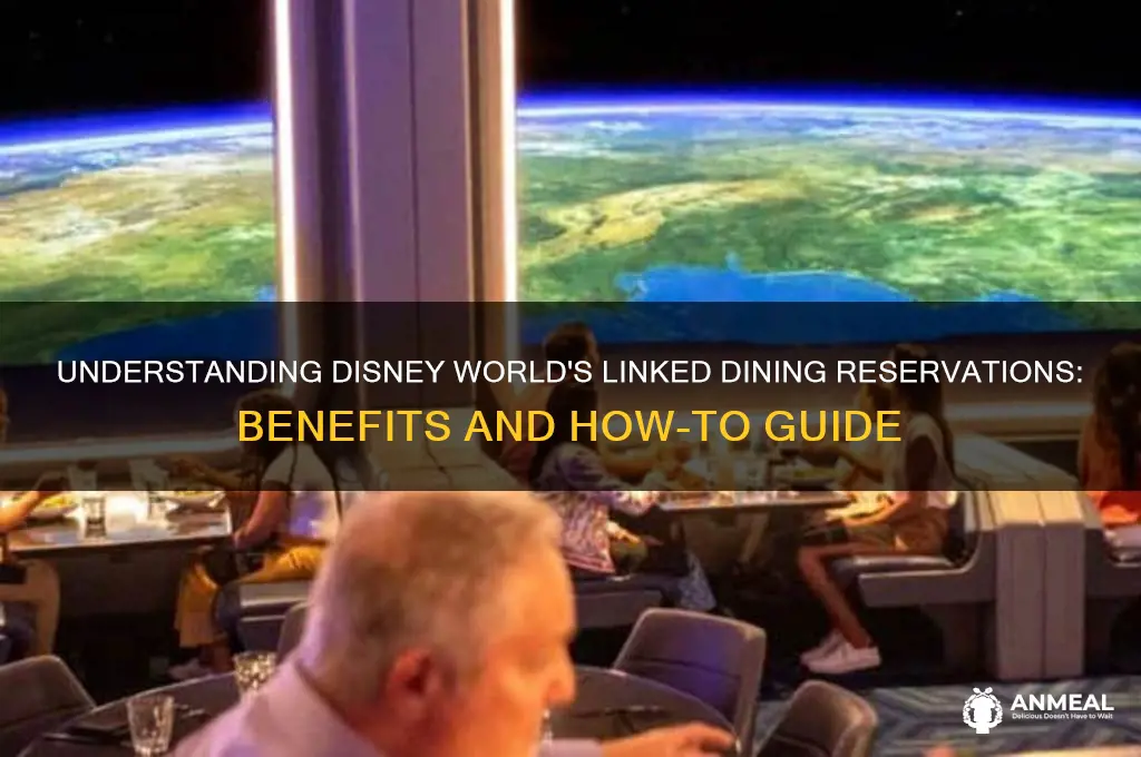 what is linking dinner reservations on disney world plan mean