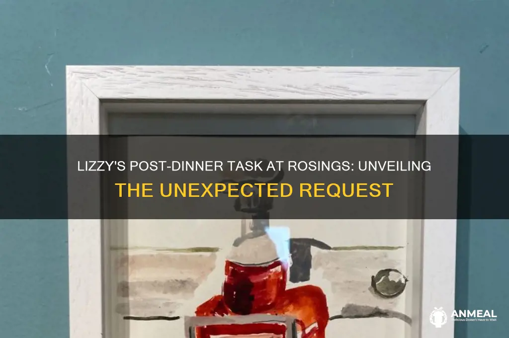 what is lizzy asked to do after dinner at rosings