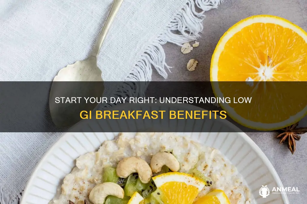 what is low gi breakfast