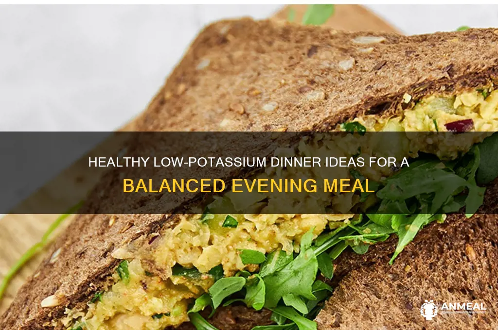 what is low potation meal fo dinner
